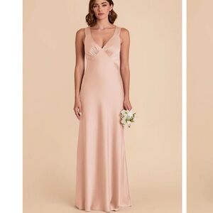 Birdy Grey Veronica Dress - Matte Satin Rose Gold